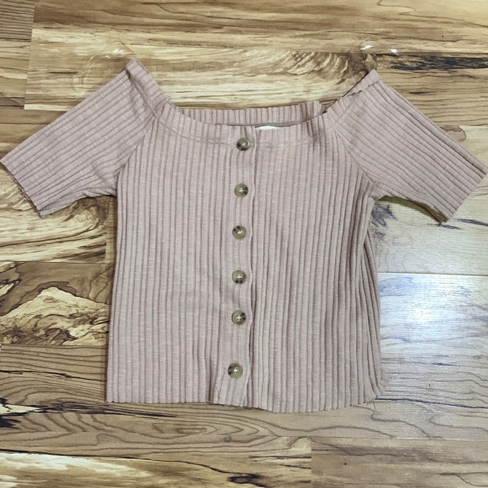 Off the shoulder crop top